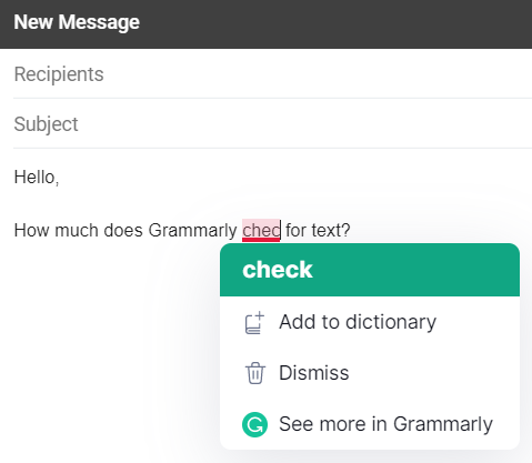 Grammarly - Real-Time Checking