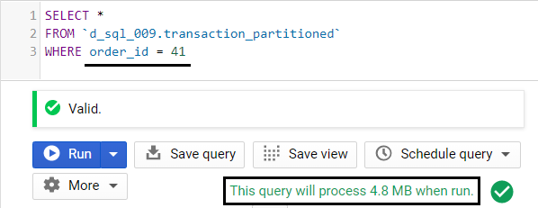 BigQuery Table Partition Filters - Example 5